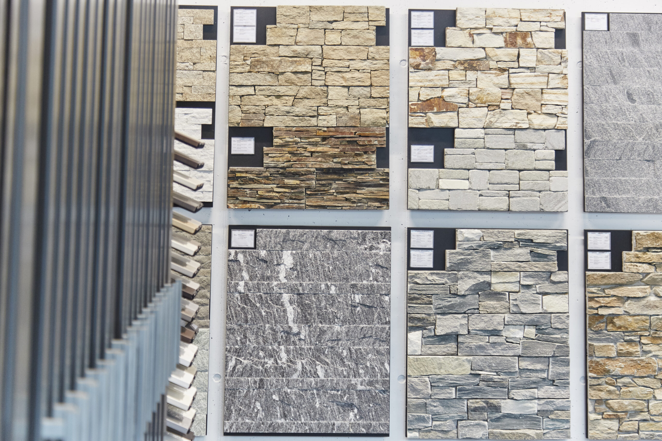 Platten Auswahl in Vierecke